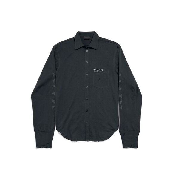 BALENCIAGA Other - Balenciaga Men Main Character Artwork Long-Sleeved Jersey Polo Shirt